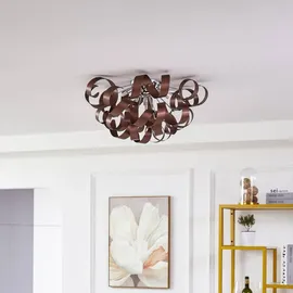 LUCANDE Kaelor 2 dimmbar Ø 60 cm kupferfarben Aluminium