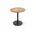Bistro anthrazit rund rund HPL Granit-Design