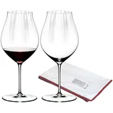 Riedel PERFORMANCE Pinot Noir Glas 2er Set + Poliertuch