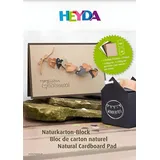 Baier & Schneider Heyda Naturkarton Block A4 20Bl. sort.