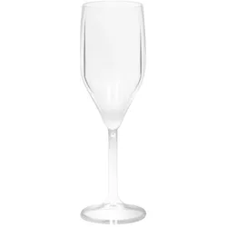 Matfer 6 Mehrweg Sektgläser transparent SAN 150ml Spritzguss Wiederverwendbar Kunststoff Sektflöte unzerbrechlich