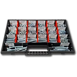 Sechskantschrauben Sortiment M4-M5-M6 // 8mm-50mm 350 tlg. Schraubenbox DIN 933 Vollgewindeschrauben Maschinenschrauben Sechskantschrauben