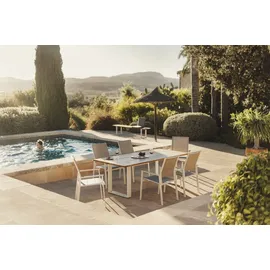 Niehoff Gartentisch 160-260 x 95 x 76 cm Braun