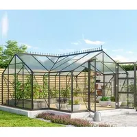Vitavia Gewächshaus Stellar, ESG/NSG, inkl. Fundament, Schwarz