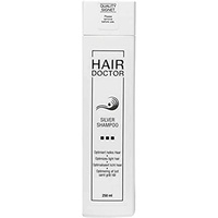 HAIR DOCTOR Silver Shampoo Neutralisiert den Gelbstich Sanfte Reinigung und Pflege durch hochwertiges Mandelkernöl 250ml