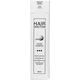 HAIR DOCTOR Silver Shampoo Neutralisiert den Gelbstich Sanfte Reinigung und Pflege durch hochwertiges Mandelkernöl 250ml