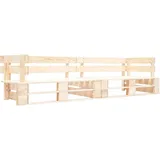 vidaXL Garten-Palettensofa 220 x 80 x 80 cm Braun