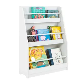 SoBuy Kinderregal KMB45 58 x 81 x 18 cm Kiefer weiß lackiert
