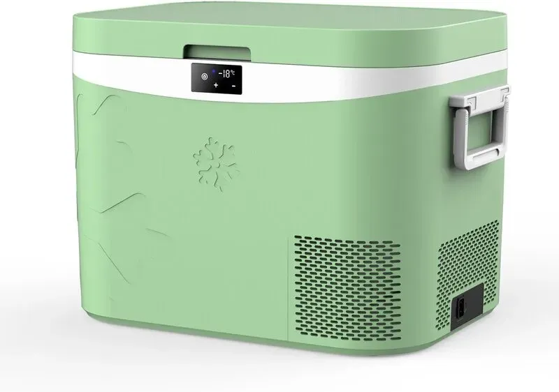 BINGI Kompressor Kühlbox 18L Mini Tragbarer Elektrischer Kühlschrank 12/24V DC Elektrischer Gefrierschrank Tragbarer Gefrierschrank für Auto LKW Picknick Camping und Heimgebrauch