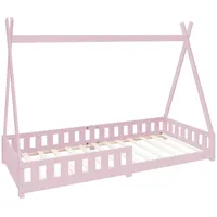 ML-Design Hausbett Tipi 90 x 200 cm Kiefer rosa