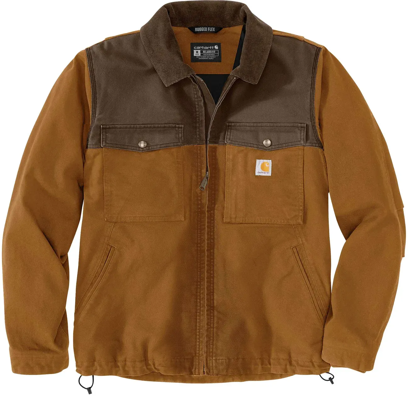 Carhartt Rugged FlexTM Montana, Textiljacke - Hellbraun/Dunkelbraun - L