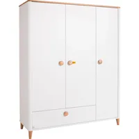 Paidi Drehtürenschrank Lotte & Fynn 162,3 x 202,2 cm Eiche massiv weiß