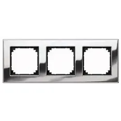 Merten Metallrahmen 3f.chrom 475339