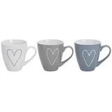 Wurm Kaffeetasse 0,4 l Grau 6 St.