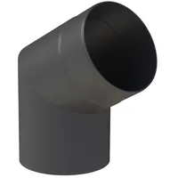 Jeremias Ofenrohr Winkel 60° Stahlblech Ø150mm schwarz