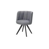 Woodford Polsterstuhl  Cindy , grau , Maße (cm): B: 56,5 H: 83 T: 56.5