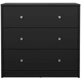 CaliCosy Schubladenkommode 72,4 x 68,3 x 30,1 cm Schwarz