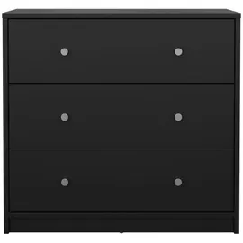 CaliCosy Schubladenkommode 72,4 x 68,3 x 30,1 cm Schwarz