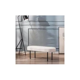 Möbel Kraft Sitzbank Weiß 100 x 38 x 35 cm