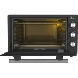 Ardes Kratos ARDKRATOS37L Elektrischer Umluftofen, 37 l, 1300 W, Schwarz