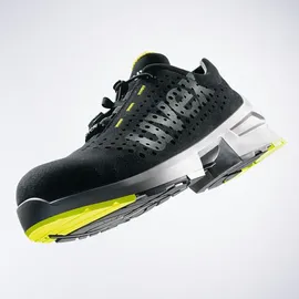 Uvex 1 8543847 ESD Sicherheitshalbschuh S1 SRC, Arbeitsschuhe für Damen - Herren, Schwarz/Lime - Gr. 47