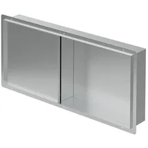 luxebath Wandnische Dusche Edelstahl Silber 25,5x55,5 cm