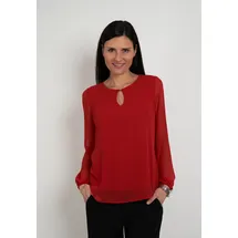 Seidel Moden Langarmbluse rot 38