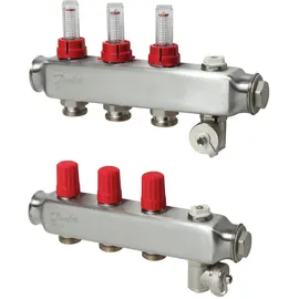 Danfoss SSM Verteiler-Setsatz 3+3 m/Flowmeter und Endstück
