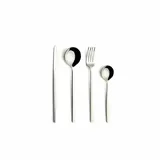 Comas Besteck-Set Atlantida 24-tlg., Tafelbesteck, Edelstahl 18/10, silberfarben
