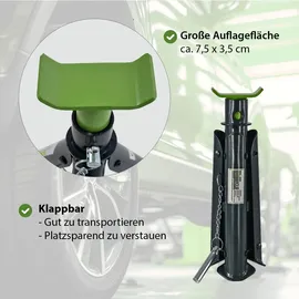 Trutzholm Unterstellbock Stahl 2 Tonnen grün klappbar