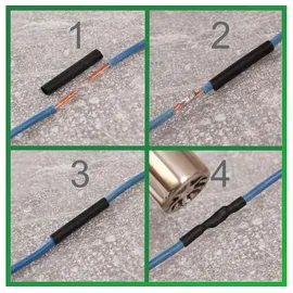 Quadrios 22CA167 Schrumpfschlauchsortiment Schwarz Schrumpfrate:2:1 1 Set