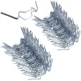 DEUBA DEUBA® Gewächshausklammern Edelstahl 100 Stück Hohlkammerplatte Befestigung Gewächshäuser Gewächshausklemmen Zubehör