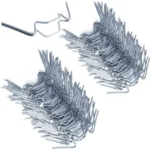 DEUBA DEUBA® Gewächshausklammern Edelstahl 100 Stück Hohlkammerplatte Befestigung Gewächshäuser Gewächshausklemmen Zubehör