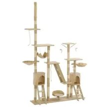 vidaXL Katzen-Kratzbaum 230 - 250 cm beige