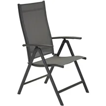 LC Garden Garvio Klappsessel 2 St. 7-fach verstellbar 60 x 70 x 110 cm anthrazit