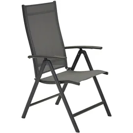 LC Garden Garvio Klappsessel 2 St. 7-fach verstellbar 60 x 70 x 110 cm anthrazit