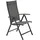 LC Garden Garvio Klappsessel 2 St. 7-fach verstellbar 60 x 70 x 110 cm anthrazit
