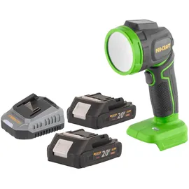 Pro Craft Procraft, Arbeitsleuchte, LL18bb Akku LED Strahler 20 V 300 lm + 2x Akku 2,0 Ah + Ladegerät (300 lm)