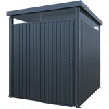 Metall Gerätehaus Systemhaus 5,5m2 Geräteschuppen Flachdach Skylight 226cm hoch