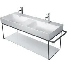 Duravit DuraSquare 126,5x45cm, wandhängend, schwarz matt