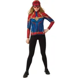 Rubie's Women Captain Marvel Kostüm, Mehrfarbig, S - S