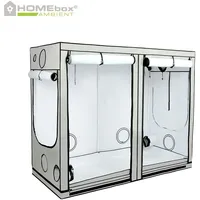 HOMEbox Wachstumszelt 240 x 120 x 200 cm Schwarz