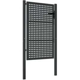 vidaXL Gartentor Anthrazit 105x175 cm Stahl