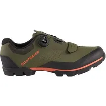 Bontrager foray mtb schuhe in olivgrau orange - 43