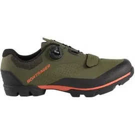 Bontrager foray mtb schuhe in olivgrau orange - 43