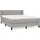 vidaXL Boxspringbett 140 x 200 cm Hellgrau