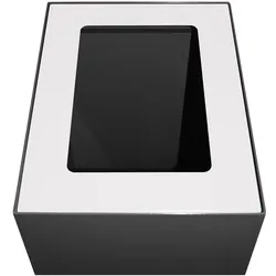PROREGAL Deckel für modulare Abfalltrennanlage mit 60 Liter | HxBxT 2x25,5x33cm | Weiß