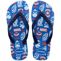 Havaianas Unisex Top Marvel Logomania Flip-Flop, Blau/Sterne, 37/38 EU