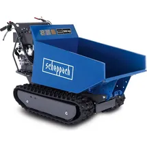 SCHEPPACH DP6600 Benzin Ketten Dumper | 8PS | 500kg Belastung | 3x Vor- / 1x-Rückwärtsgang | Hydraulikwanne
