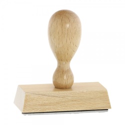 Holzstempel (70x30 mm - 6 Zeilen)